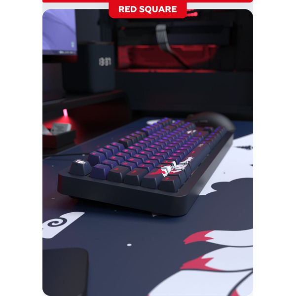 Клавиатура Red Square Alumix TKL Classic Kitsune RSQ-20051 (черный, g3ms Aquamarine)