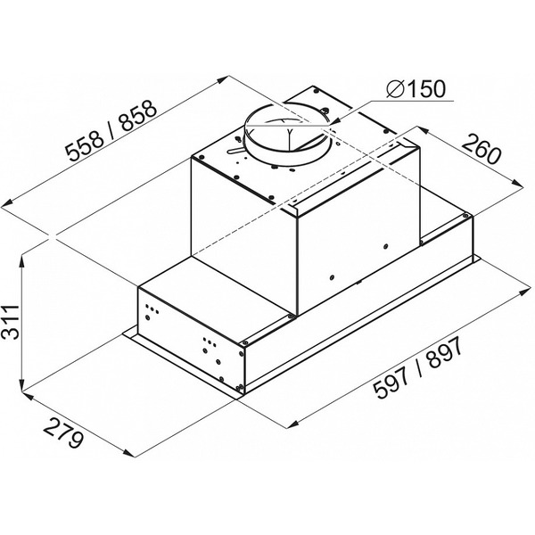 Кухонная вытяжка MAUNFELD Fantasy 90 (белый)
