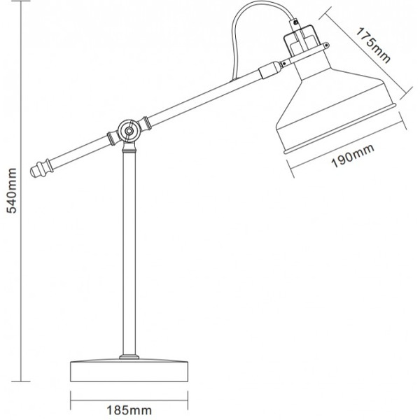 Светильник настольный CAMELION Amsterdam KD-425  (белый/хром)