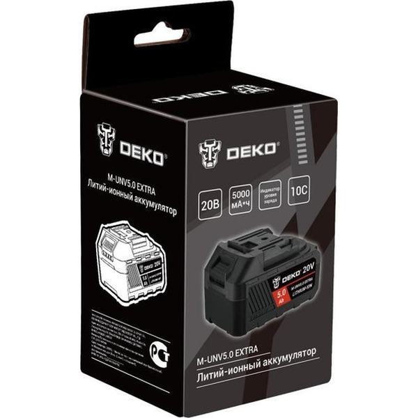 Аккумулятор Deko M-UNV5.0 Extra 081-1020 (20В/5 Ач)