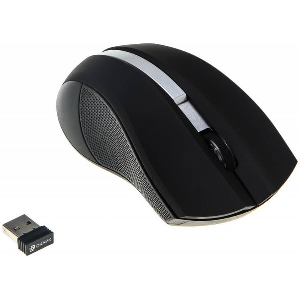 Мышь Oklick 615MW (черный/серый)