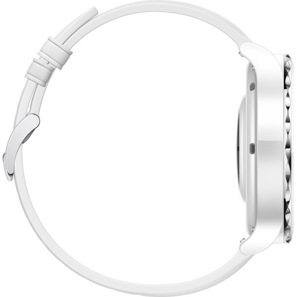 Умные часы Huawei Watch GT 3 Pro Ceramic 43 мм (FRG-B19) Silver Bezel c кожаным ремешком