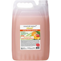 Мыло-крем жидкое ЗОЛОТОЙ ИДЕАЛ CLASSIC Бархатистый апельсин-манго 607492 5л