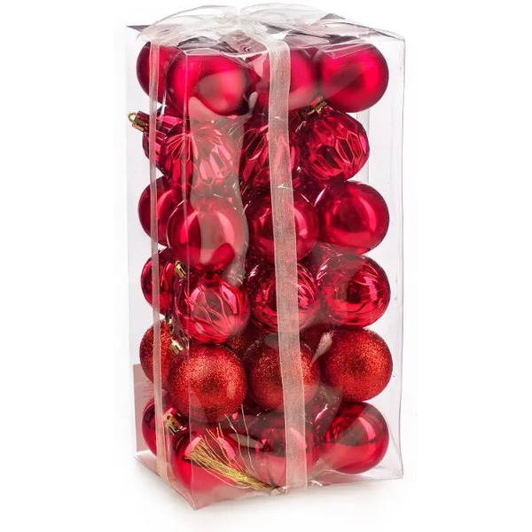 Набор новогодних шаров Ausini B8145RD