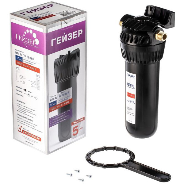 Корпус фильтра Гейзер 10SL 1/2 (для горячей воды)