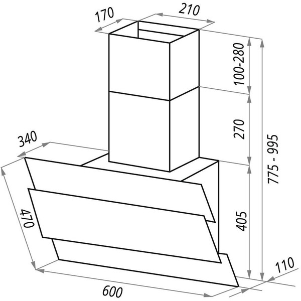Вытяжка MAUNFELD Tower Lux 60 (темно-бежевый)
