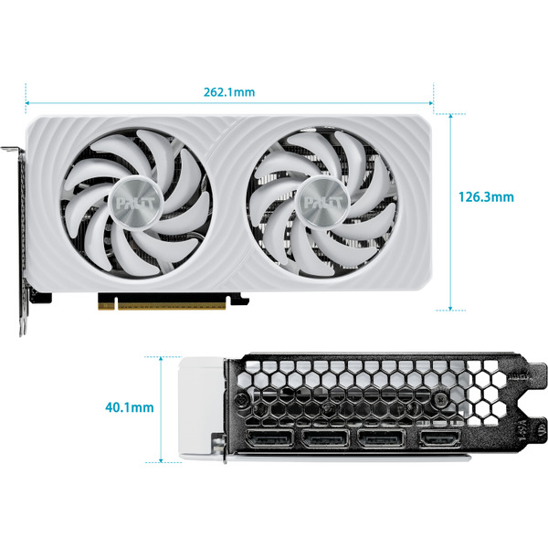 Видеокарта Palit GeForce RTX 5060 White OC NE75060U19P1-GB2063M