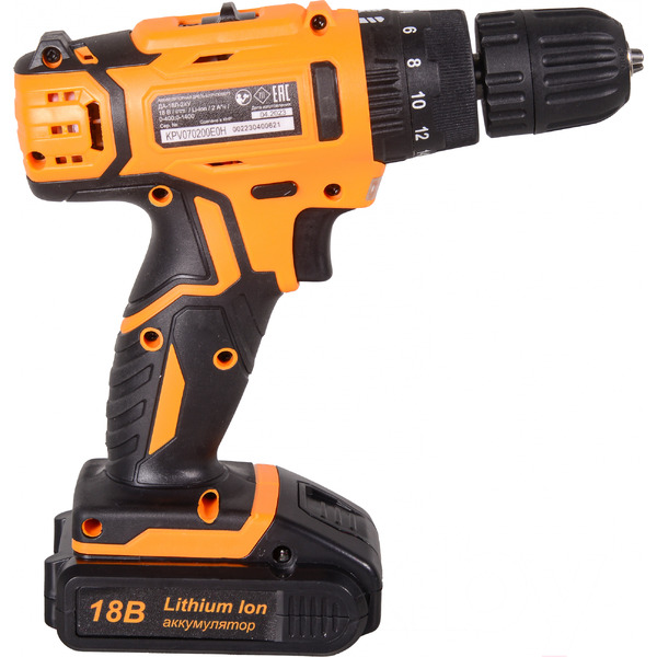 Ударная дрель-шуруповерт Вихрь ДА-18Л-2КУ (72/14/17)