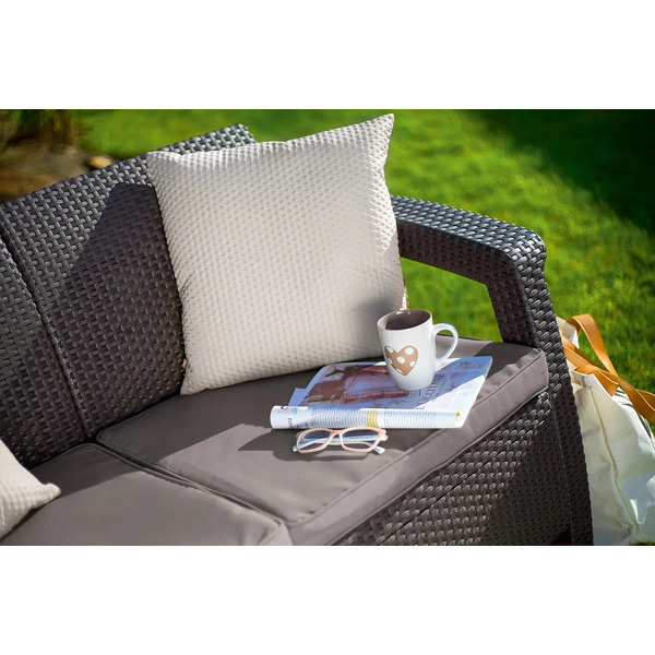 Диван садовый Keter Corfu II Love Seat 258946 (коричневый)