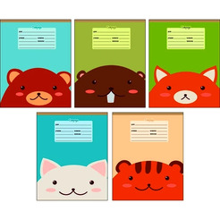 Тетрадь КАНЦ-ЭКСМО Прятки (графика) 12 л А5