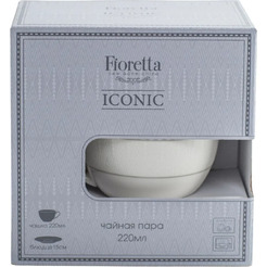 Чашка с блюдцем Fioretta Iconic TDS695