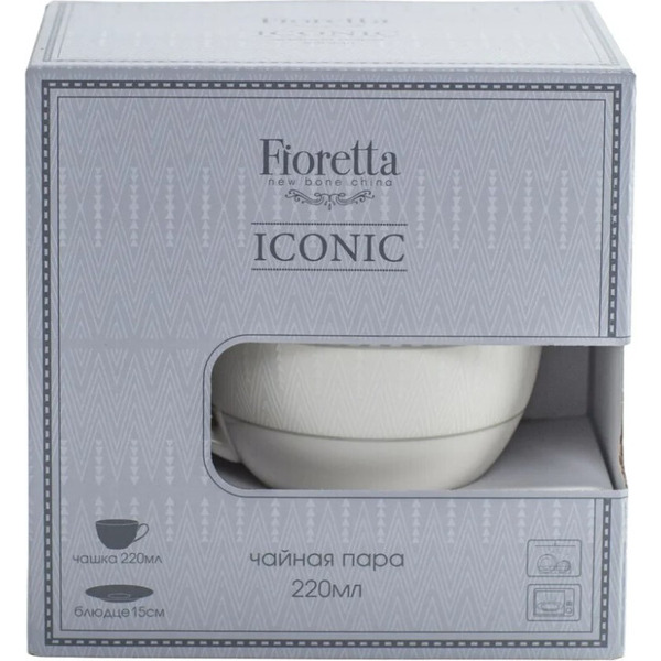 Чашка с блюдцем Fioretta Iconic TDS695