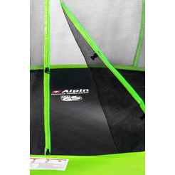 Батут Alpin ASK-312 SKY Carbon inside зеленый (с защитной сеткой и лестницей)