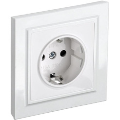 Розетка IEK Brite РСР14-1-0-БрБ