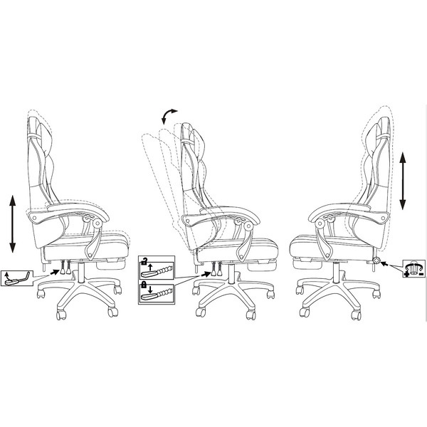 Игровое кресло Knight Lord/F (серый, ткань Camby82)