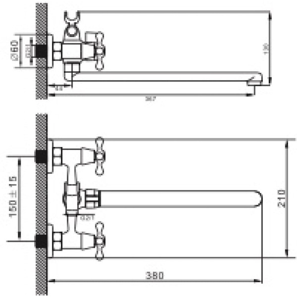Смеситель Эверест B23-351