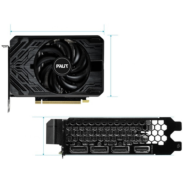 Видеокарта Palit GeForce RTX 4060 Ti StormX 8GB GDDR6 NE6406T019P1-1060F