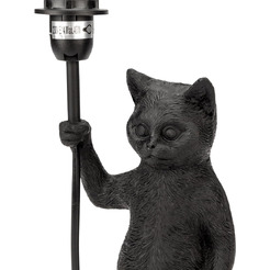 Светильник декоративный настольный REXANT 603-1018 МОБИ "Кот с зонтом" Е14, 40Вт, черный