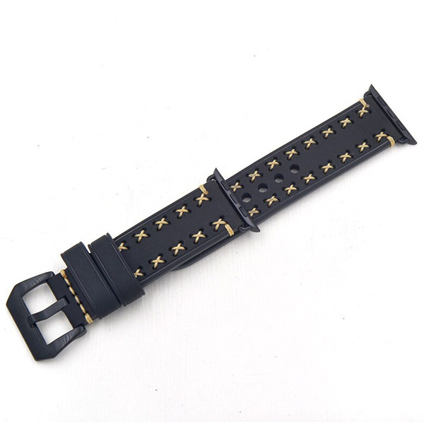 Ремешок Bingo Leather Cross для APPLE Watch Черный