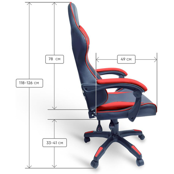 Игровое кресло Byroom Game BAN HS-5010-R (красный)