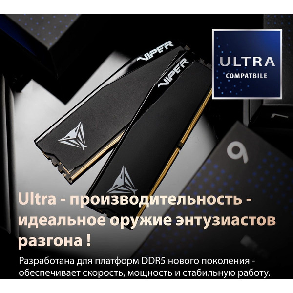 Оперативная память Patriot Viper Elite 5 Ultra 5 RGB 2x16ГБ DDR5 6000 МГц VEUR532G6028K