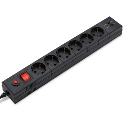 Сетевой фильтр Buro BU-SP1.8-USB-2A-B