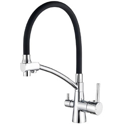 Смеситель Ledeme L4855-2 (хром/черный)