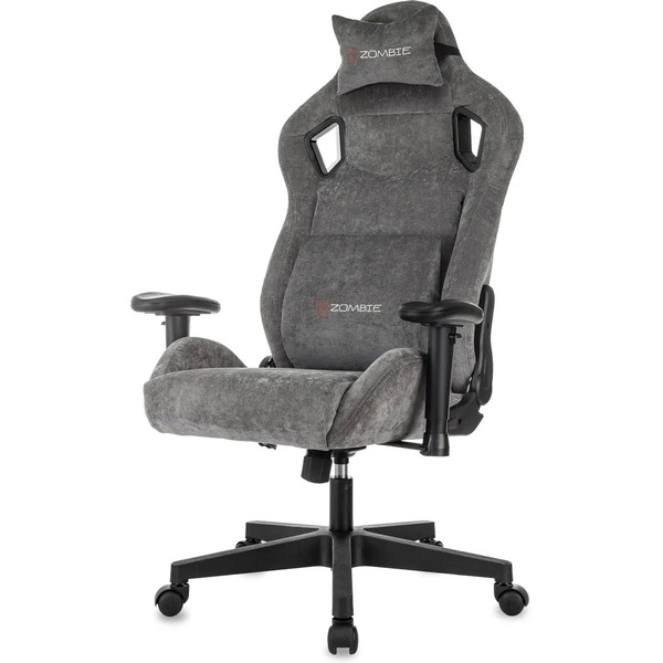 Кресло игровое Zombie Ghost Fabric (серый)