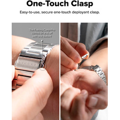 Ремешок RINGKE Metal One Air для Galaxy Watch 8, 8 Classic 40 / 44 / 46 mm SILVER