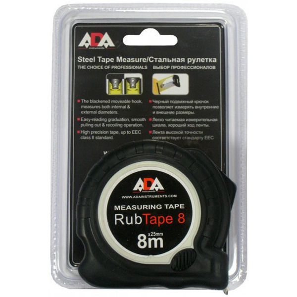 Рулетка ADA INSTRUMENTS RubTape 8 (А00157)