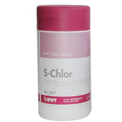 Реагент для бассейна BWT AQA marin S-Chlor 20 гр (1 кг)