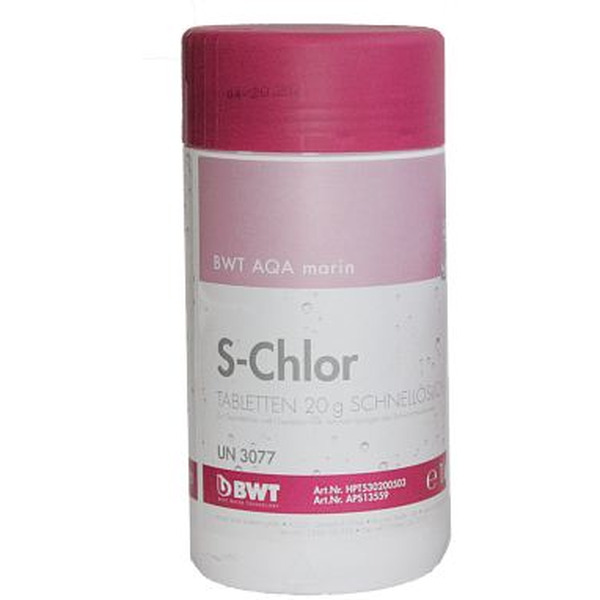 Реагент для бассейна BWT AQA marin S-Chlor 20 гр (1 кг)