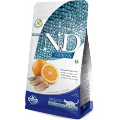 Сухой корм для кошек Farmina N&D Grain Free Ocean Adult Herring & Orange (1.5кг)