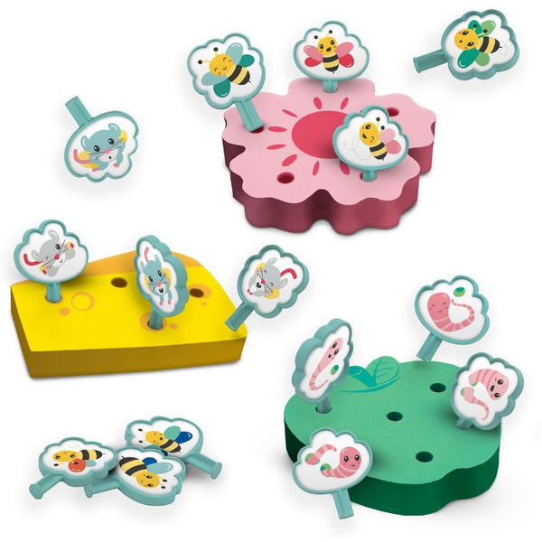 Развивающая игрушка SES Creative Tiny Talents Найди и прикрепи животных 13134