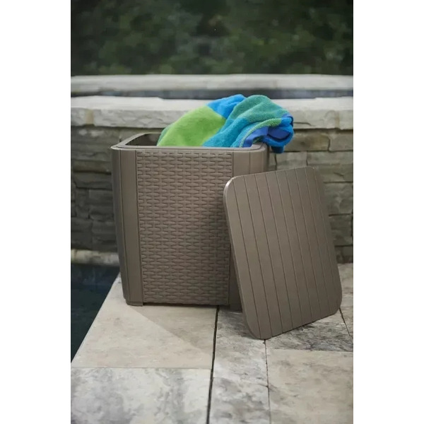 Стол-сундук Keter Luzon table flat wicker capc 060 std (223931)