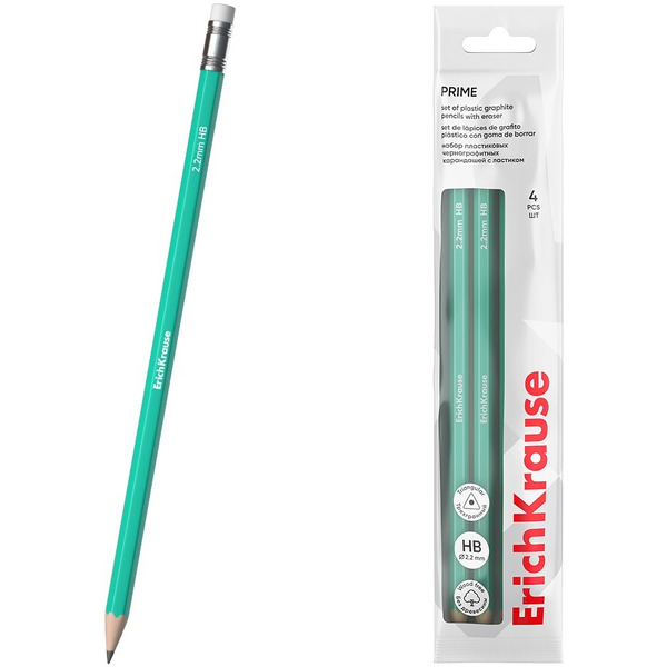 Набор чернографитных карандашей Erich Krause Prime 60697 (4 шт)