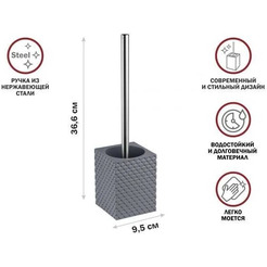 Ершик для унитаза Perfecto Linea 35-690104 (серый)