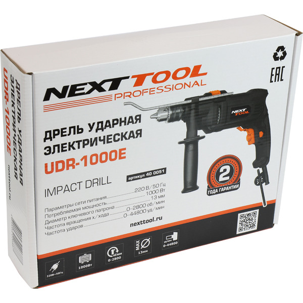 Дрель Nexttool UDR-1000E