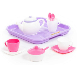 Набор детской посуды Полесье Алиса 58959 (на 2 персоны, в сеточке)