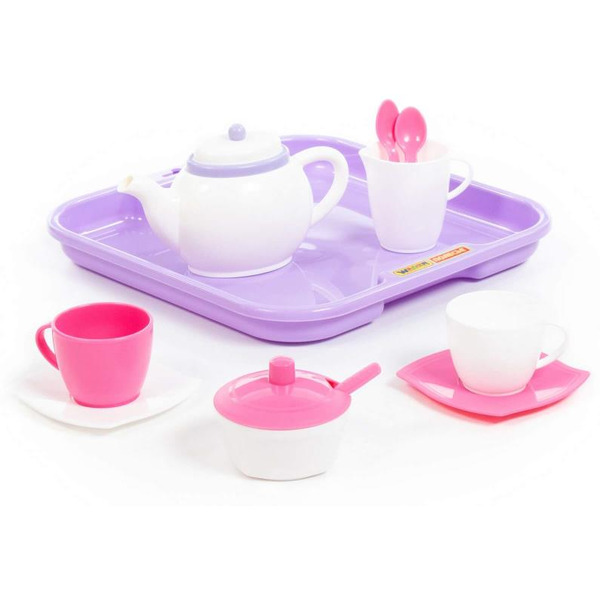 Набор детской посуды Полесье Алиса 58959 (на 2 персоны, в сеточке)