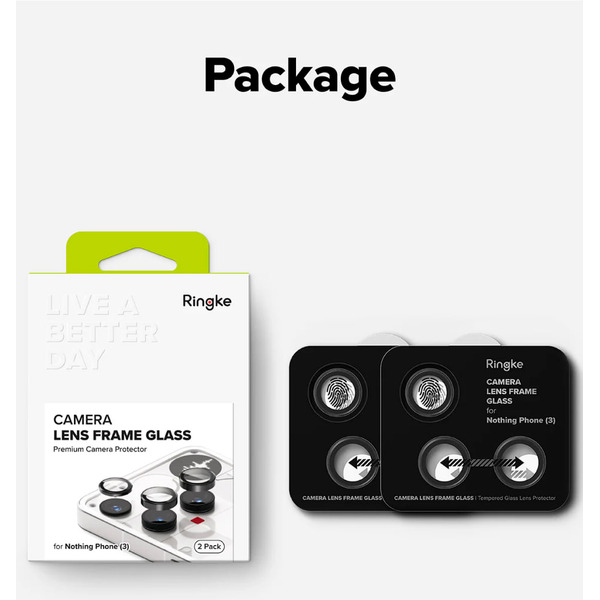 Защитное стекло Ringke CAMERA LENS FRAME 2шт для Nothing Phone (3)