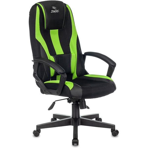 Кресло игровое Zombie 9 (1583709) черный/салатовый