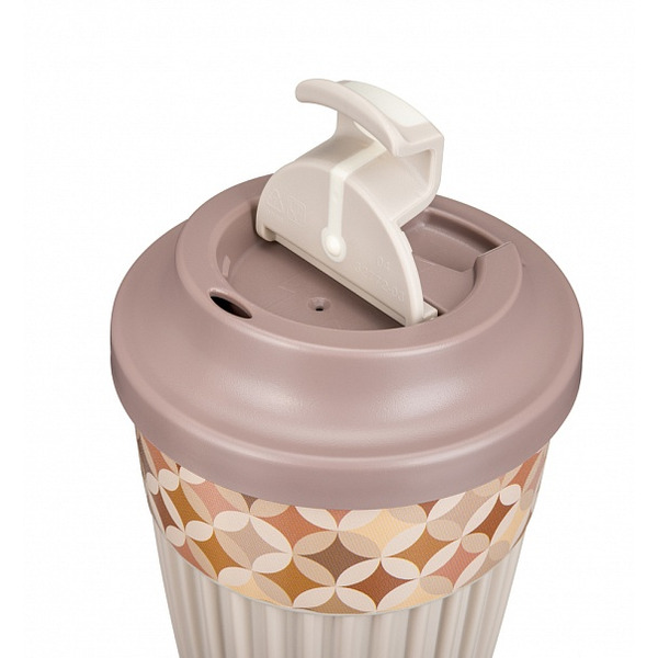 Термостакан Бытпласт Phibo Геометрия 43327723452 (бежевый)