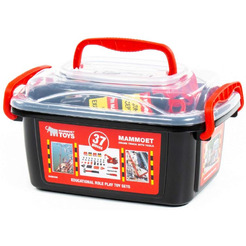 Автомобиль-самосвал Полесье 57143 215-01 MAMMOET+ автомобиль-эвакуатор + конструктор (10 элементов)