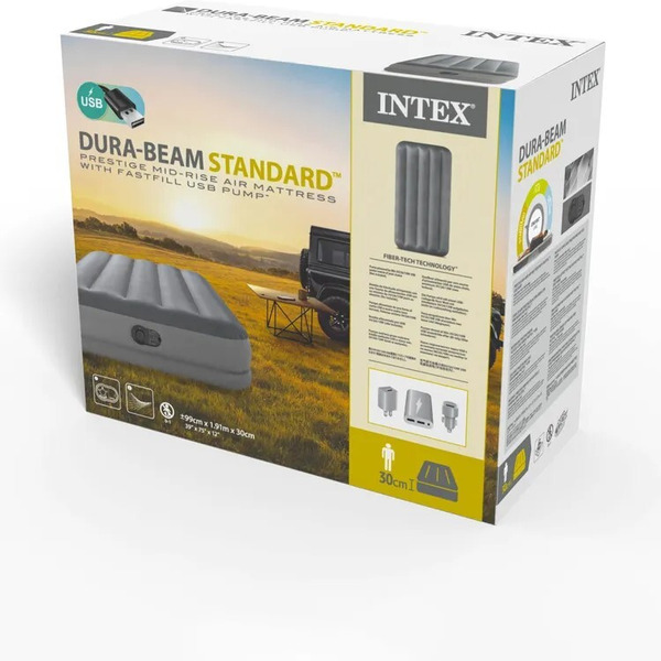 Надувная кровать Intex Dura-Beam Prestige Mid-Rise Twin 64112