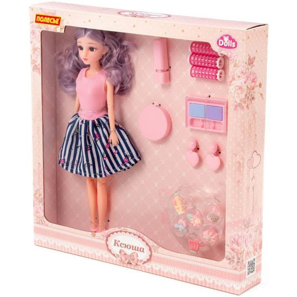 Кукла Полесье Ксюша у парикмахера + аксессуары (14 элементов) (в коробке №4) 2765
