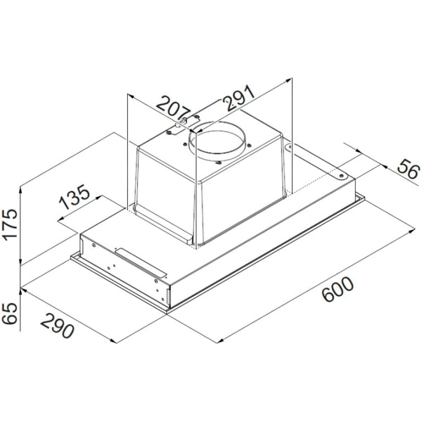 Вытяжка CIARKO Cub 60 black