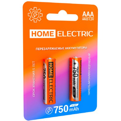 Аккумулятор HOME ELECTRIC ААА HR03 750 mAh BP2