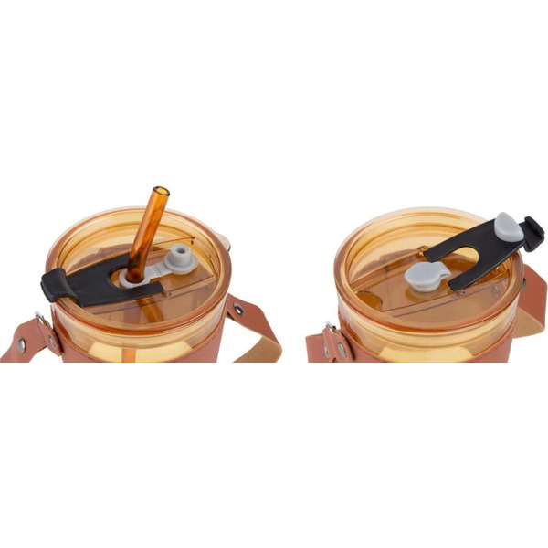 Стакан с трубочкой Perfecto Linea Amber 31-450201