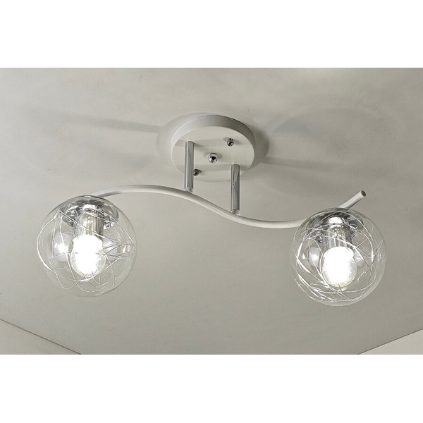 Потолочный светильник Mirastyle SX-N-9056/2 WT+CR